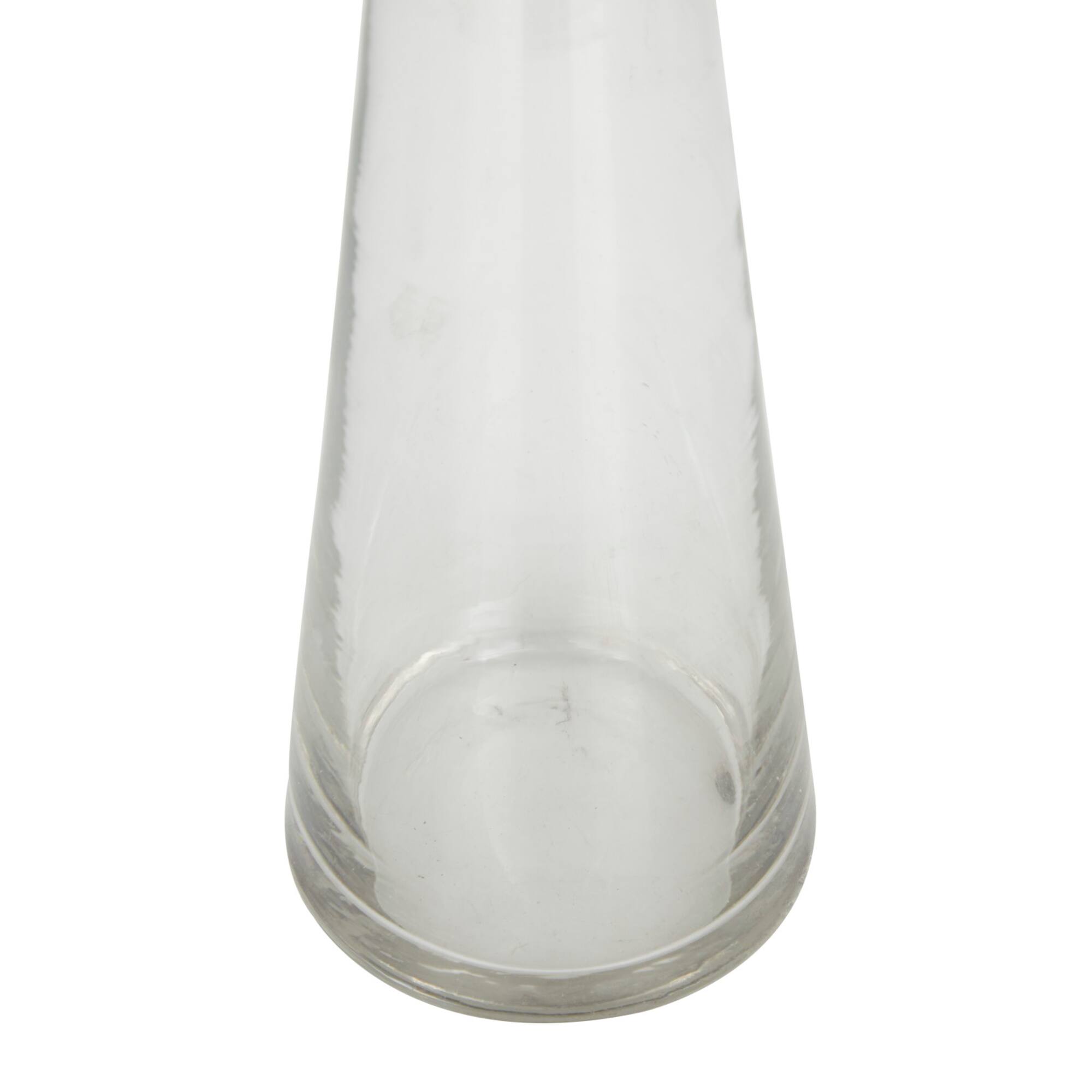 Set of 3 Clear Glass Contemporary Candle Holder, 3" x 3" x 3"